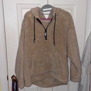 Hooded Sherpa Quarter Zip
